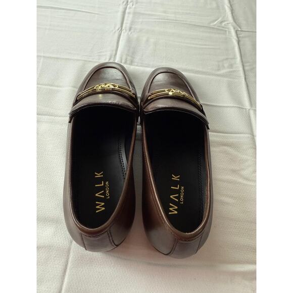 Walk London Men's Loafers - Size 7 - Brown - Like New - Picture 6 of 9